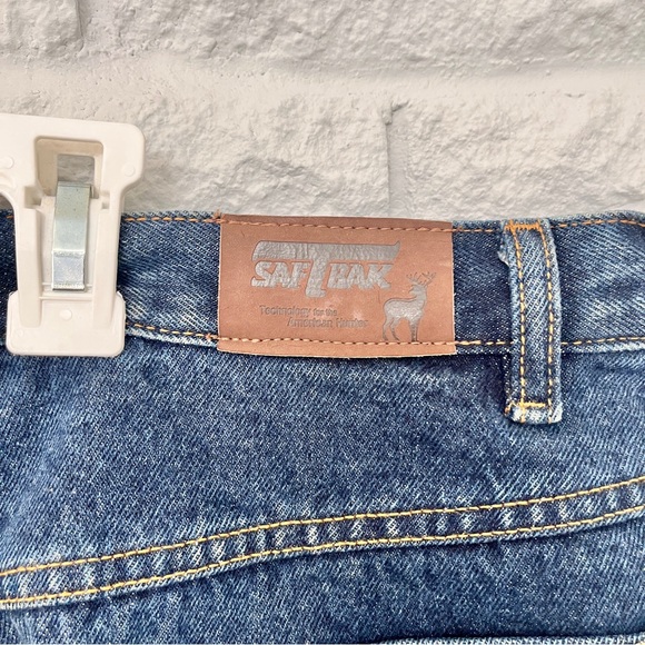 Vintage SafTbak Flannel-Lined Brush Hunting Jeans, Size 40x30 - Picture 2 of 4